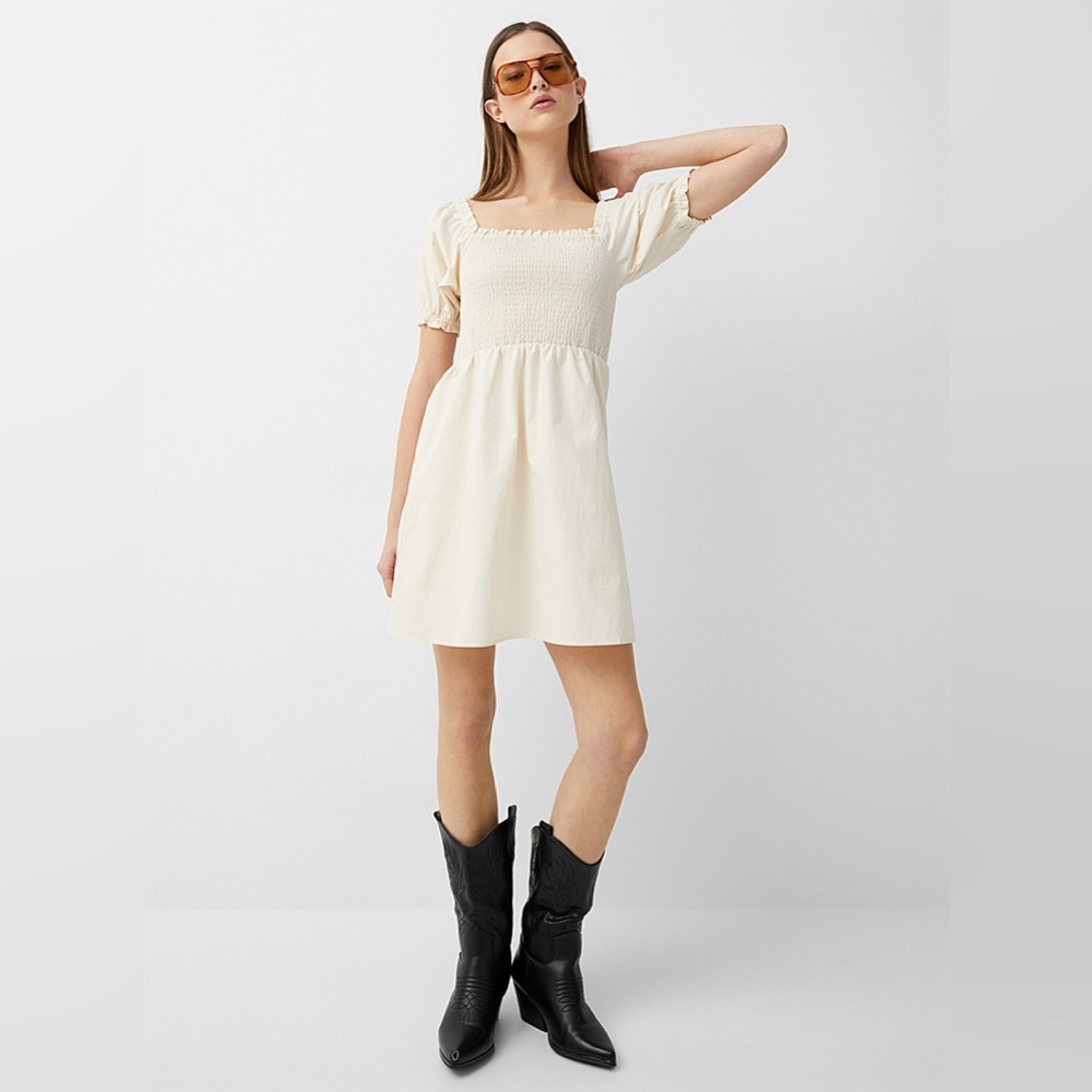 Off The Shoulder Cream Dress